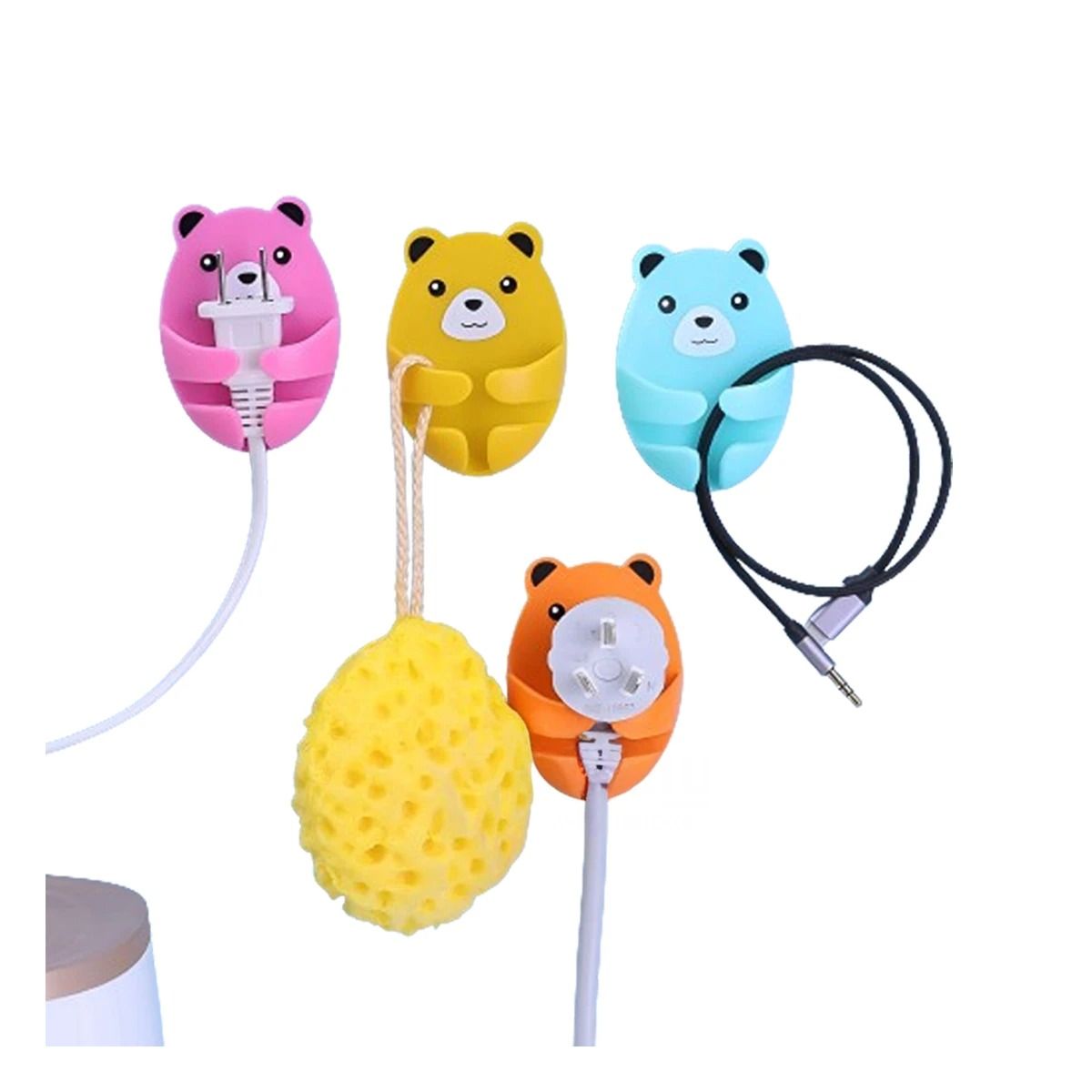 GENERICO - Pack4 Set 4 Adaptables para Enchufes Y+Regalo Stickers