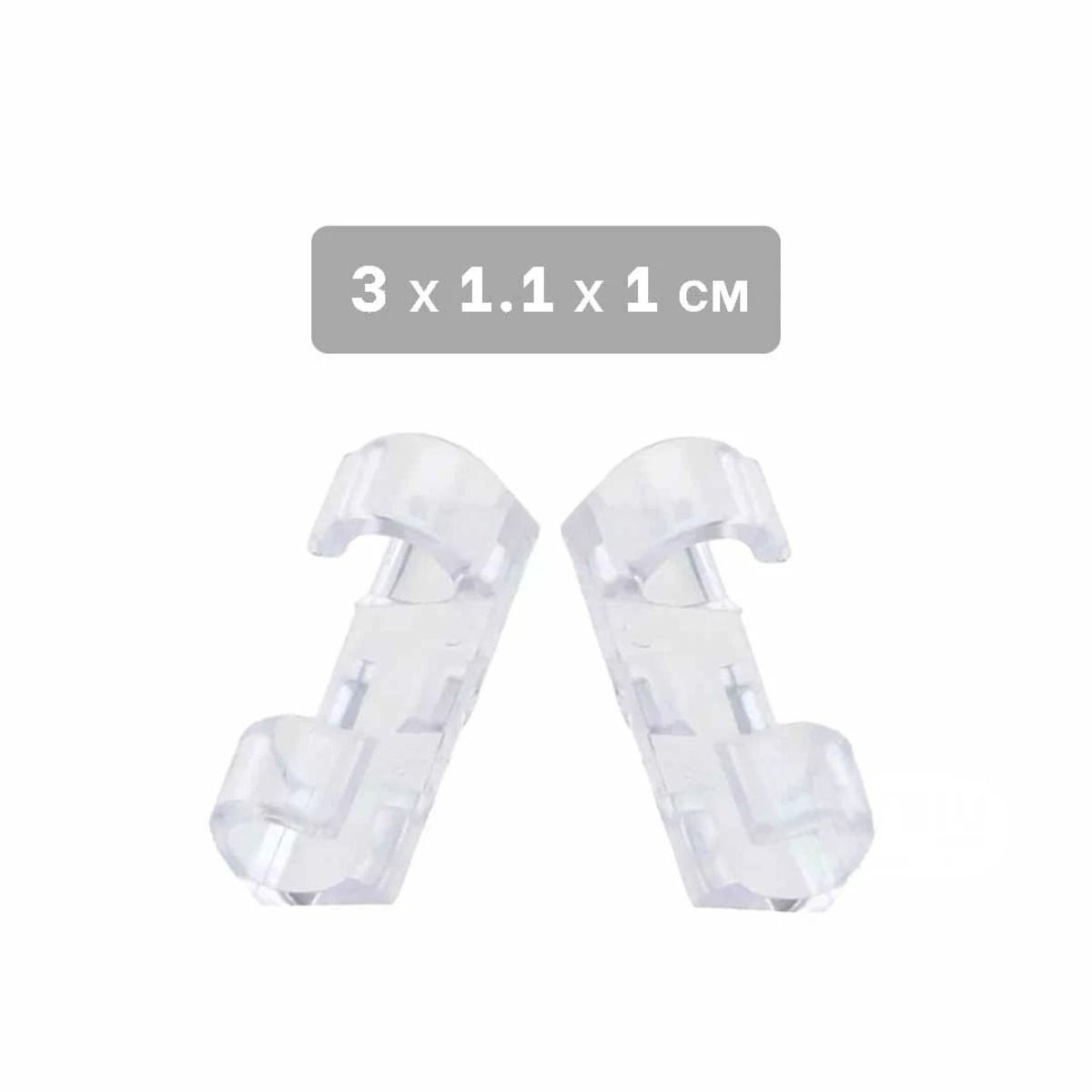 GENERICO - Clips para Organizar 16 Pzas Transparente Y+Regalo Stickers