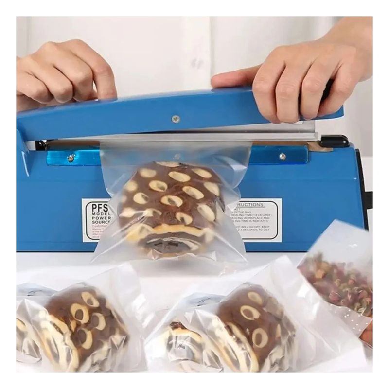 GENERICO - Articulo Cerrador de Empaques 300mm Azul Y+Ligas de Regalo