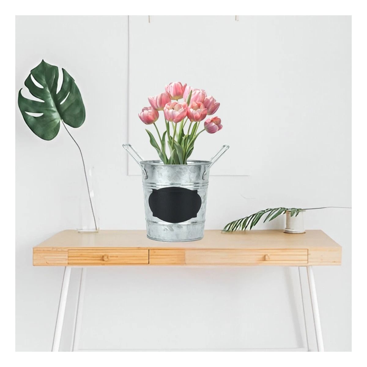 GENERICO - Pack6 Cubo Apunte en Ovalo Puntas Plateado Y+Papel de Regalo