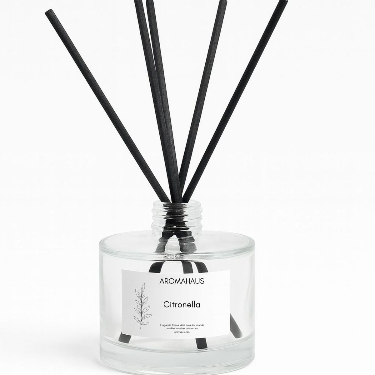 GENERICO - Difusor de varillas 100 ml Citronela  cristal