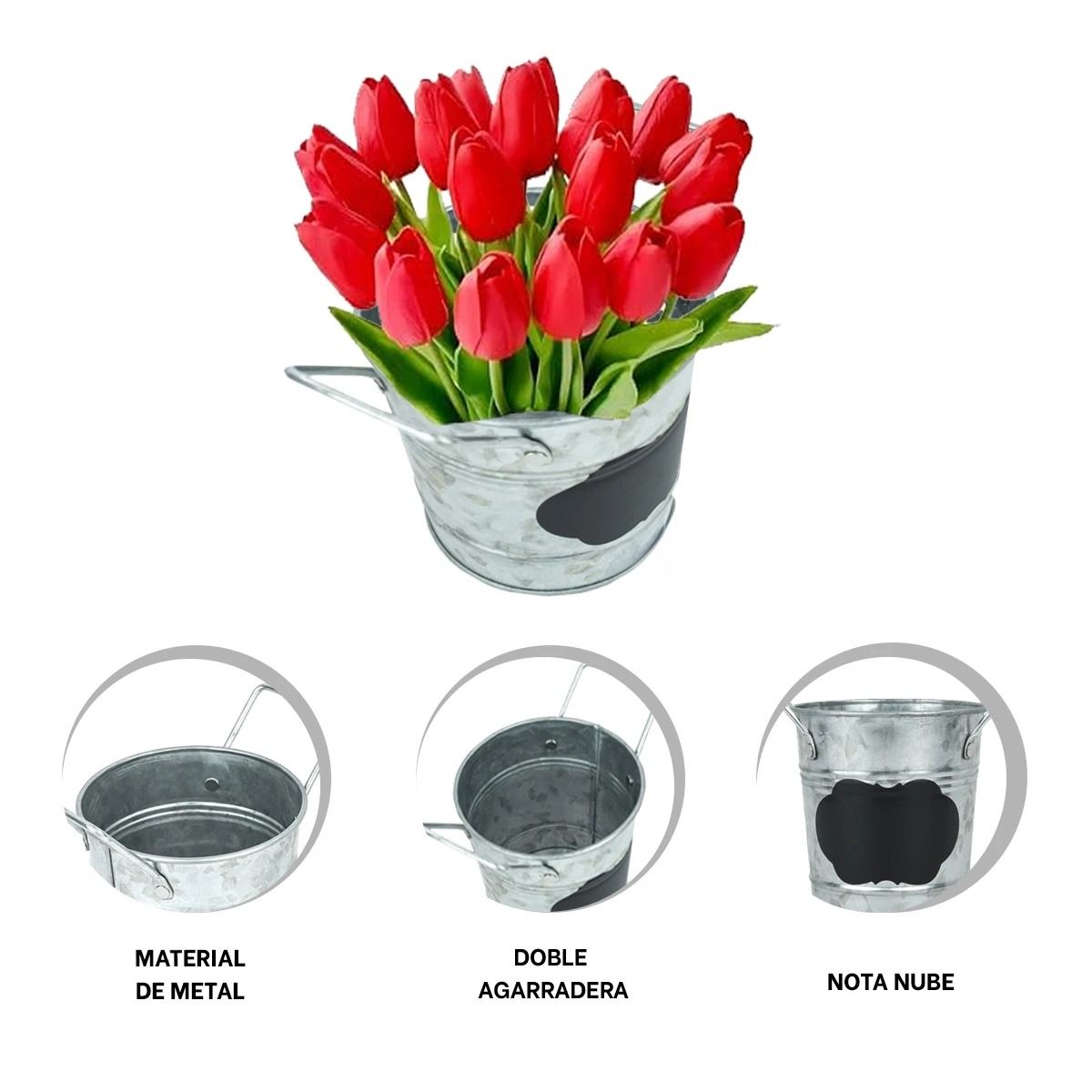 GENERICO - Pack12 Cubo Apunte en Nube Plateado Y+Regalo Stickers