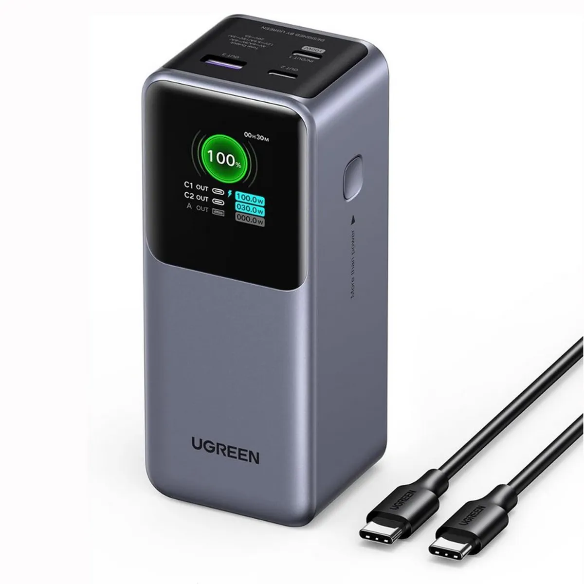 UGREEN - Bateria Portatil - Laptop y Celular 100W 12000mA - Power Bank Ugreen