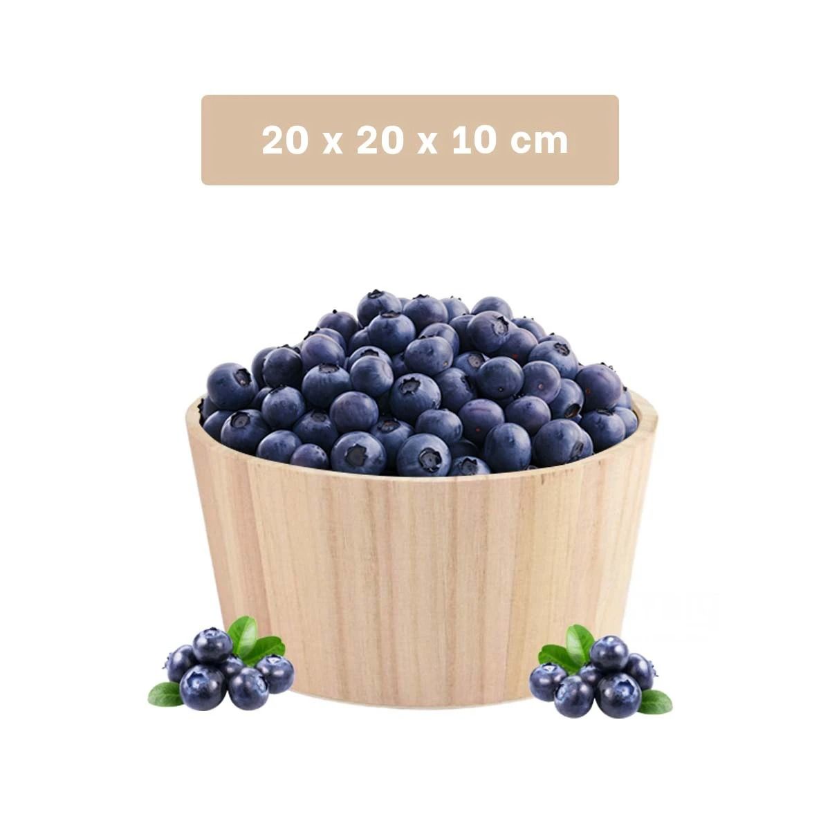 GENERICO - Pack4 Recipiente de Madera 20x10cm Y+Papel de Regalo