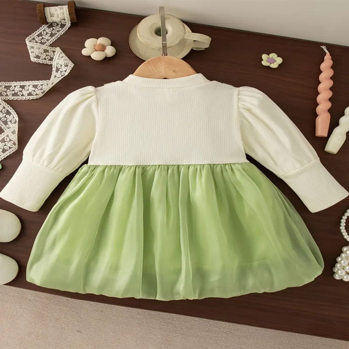 GENERICO - VESTIDO PARA NIÑA MANGA LARGA