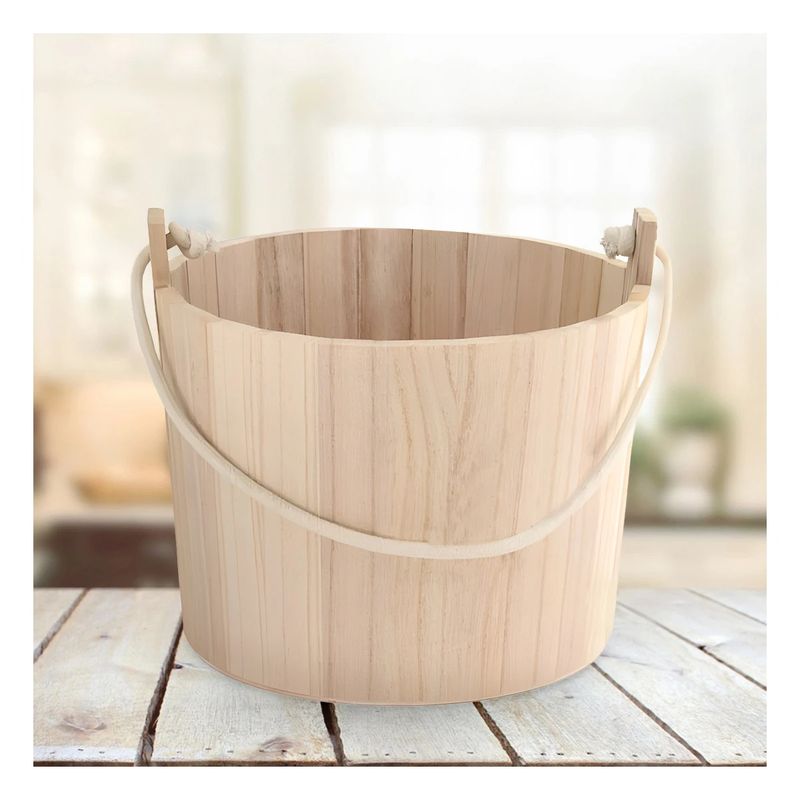 GENERICO - Recipiente Util con Cuerda en 16x16cm Y+Ligas de Regalo