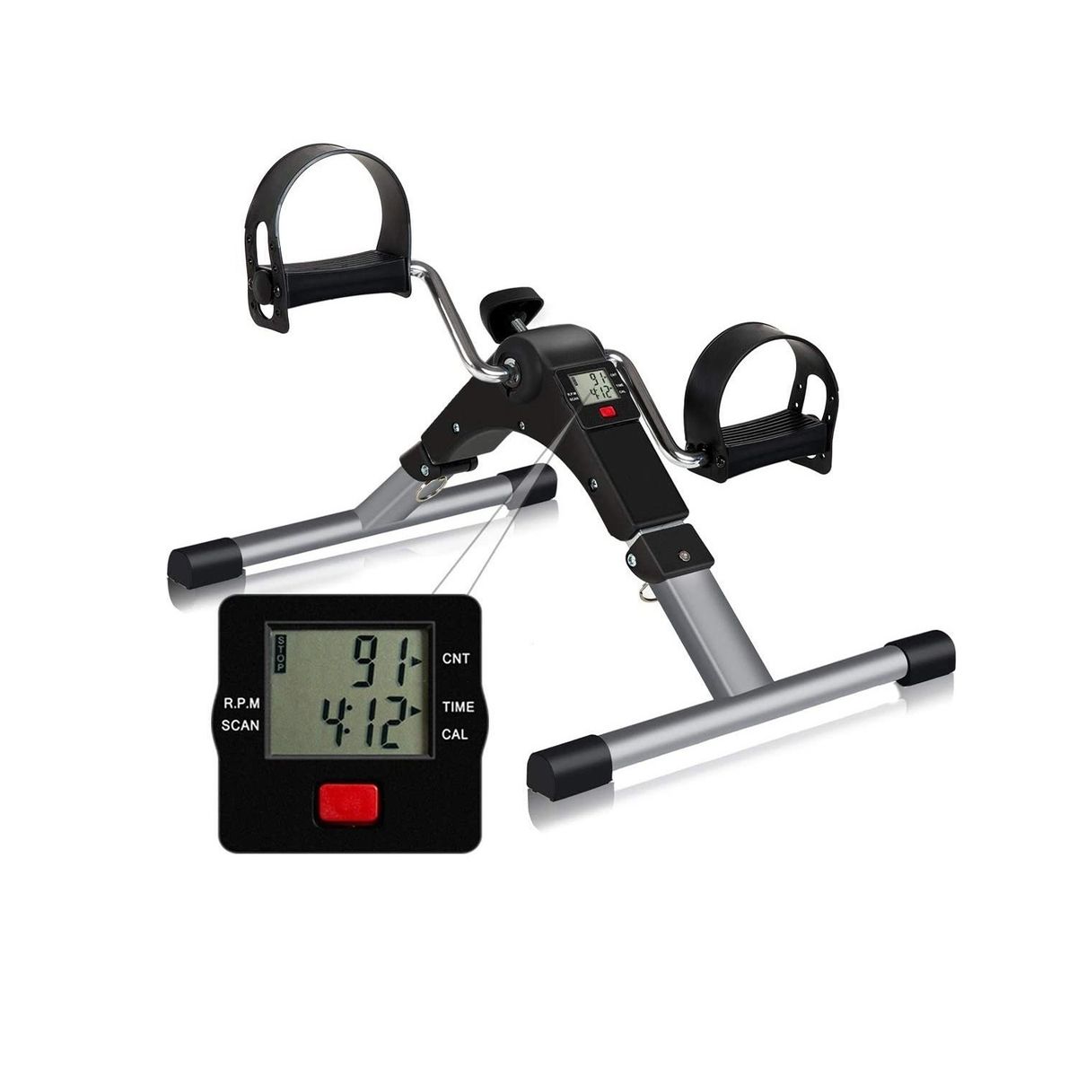GENERICO - EJERCITADOR MINI BICI PEDALERA BRAZOS PIERNAS