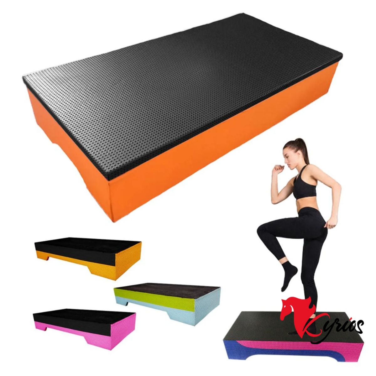 NO LOGO - STEP DE MADERA NACIONAL PARA AEROBICOS Y ENTRENAMIENTOS