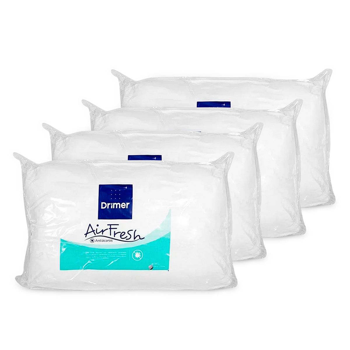 DRIMER - Pack x 4 Almohadas Airfresh Soft 70x50cm.