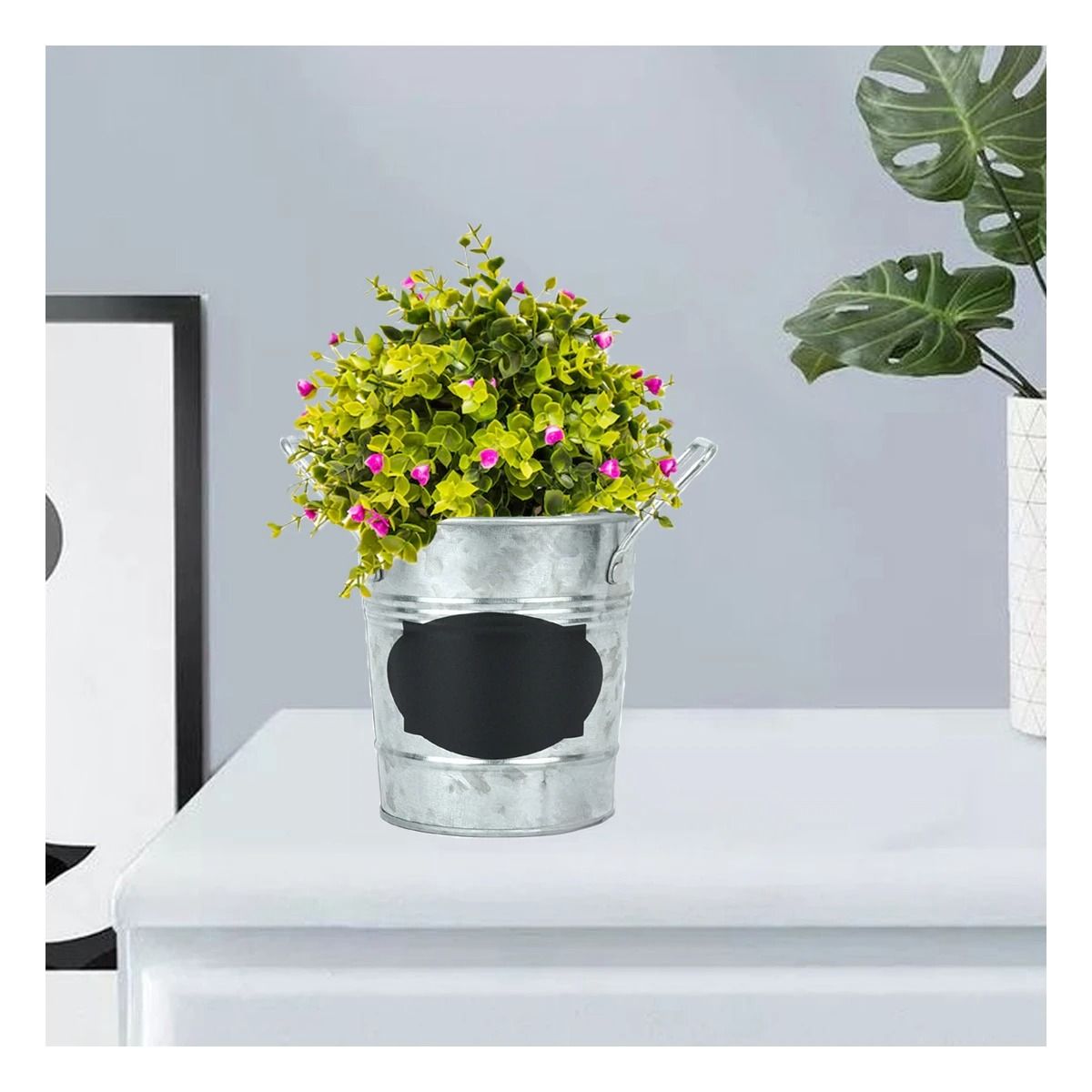 RYBIU IMPORT - Pack12 Cubo Apunte en Ovalado Plateado Y+Regalo Stickers