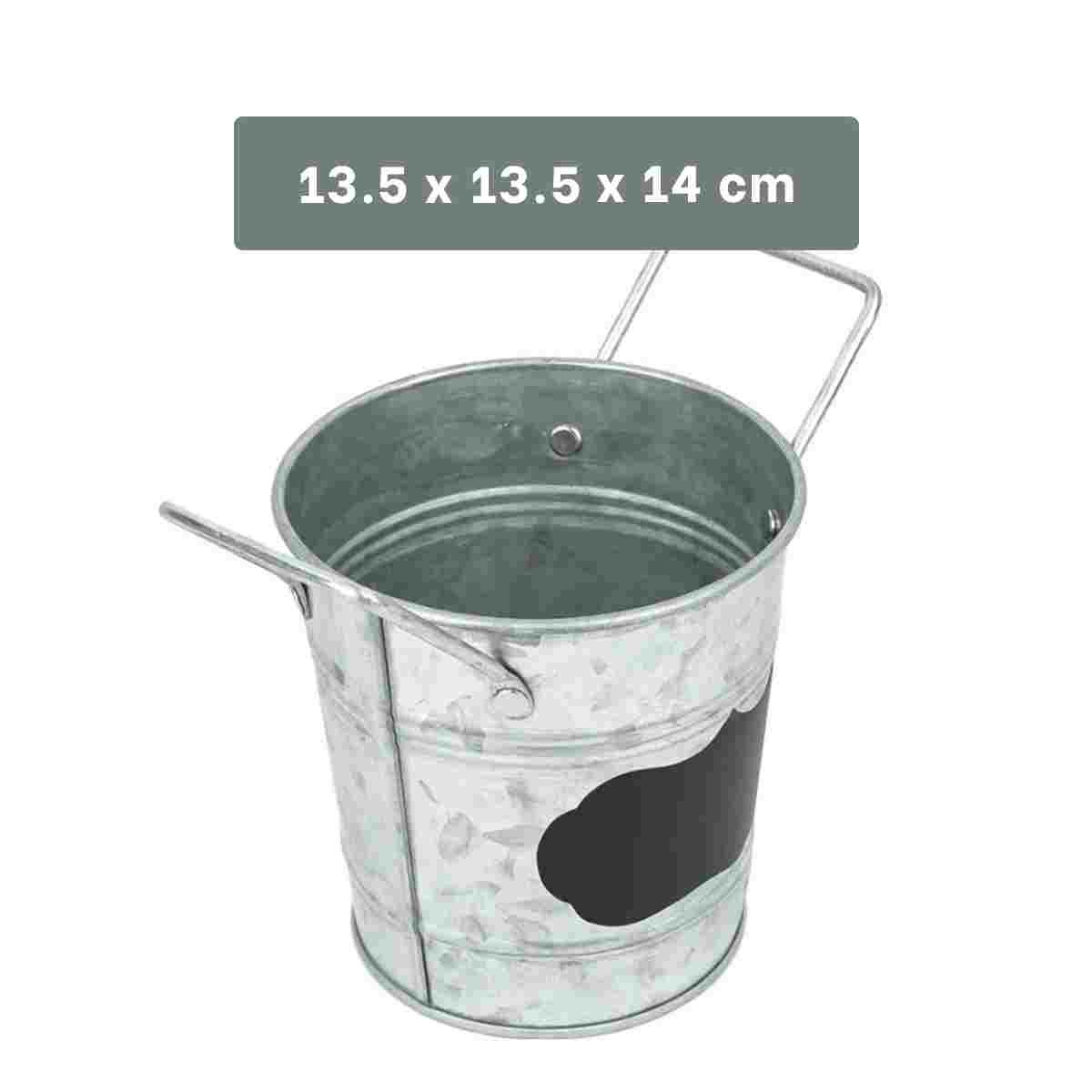 RYBIU IMPORT - Macetero Cubo Cuadro para Nota Nube con Puntas en Plateado