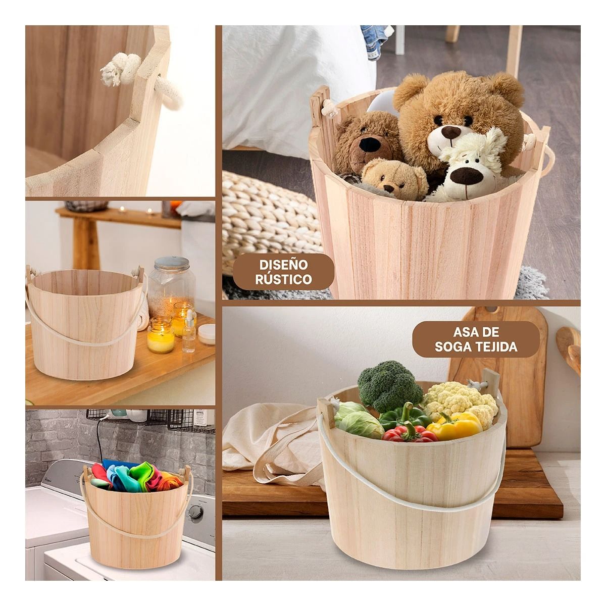 RYBIU IMPORT - Pack4 Recipiente Idoneo en 24x20cm Y+Papel de Regalo