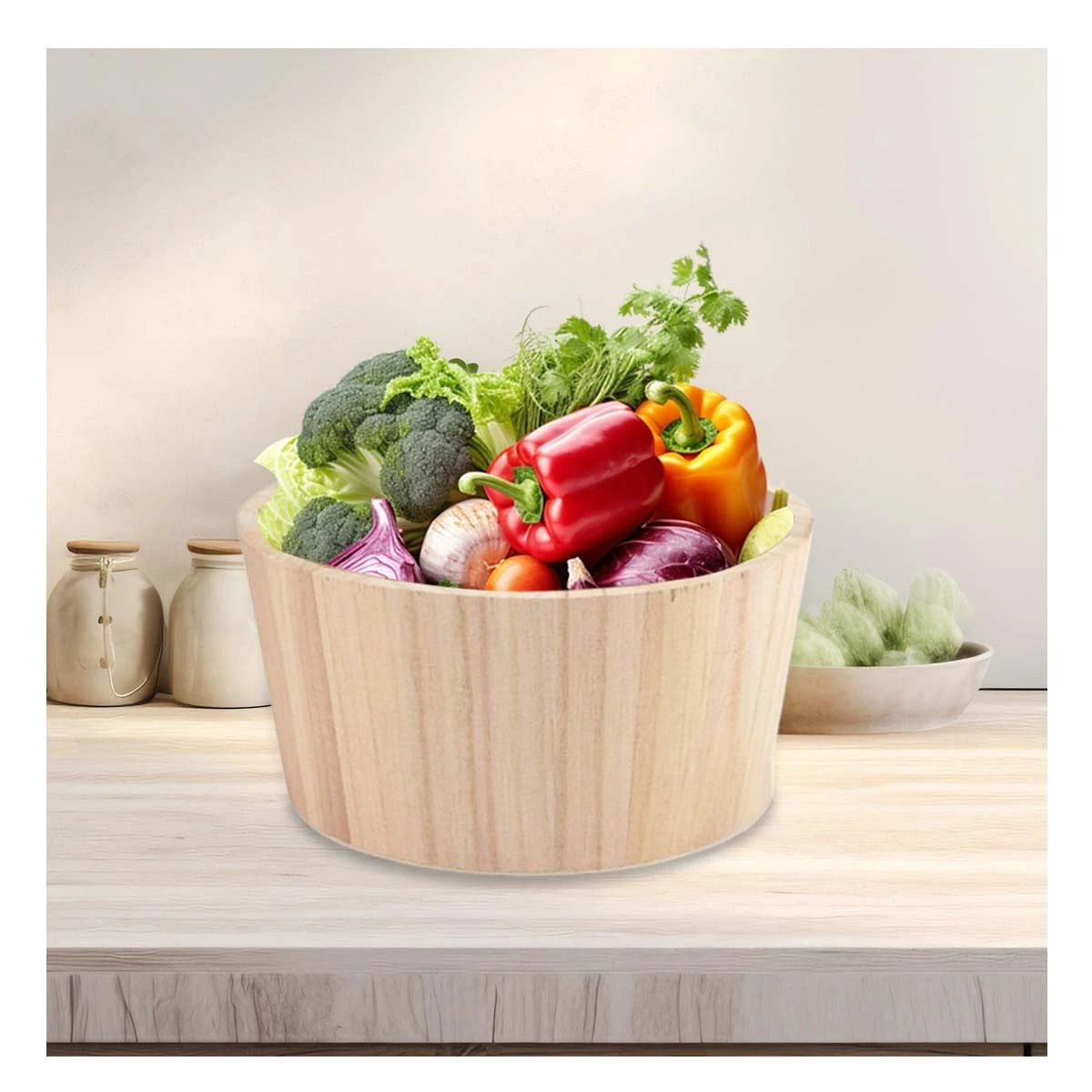 RYBIU IMPORT - Pack12 Balde Almacenero en 24x11cm Y+Papel de Regalo