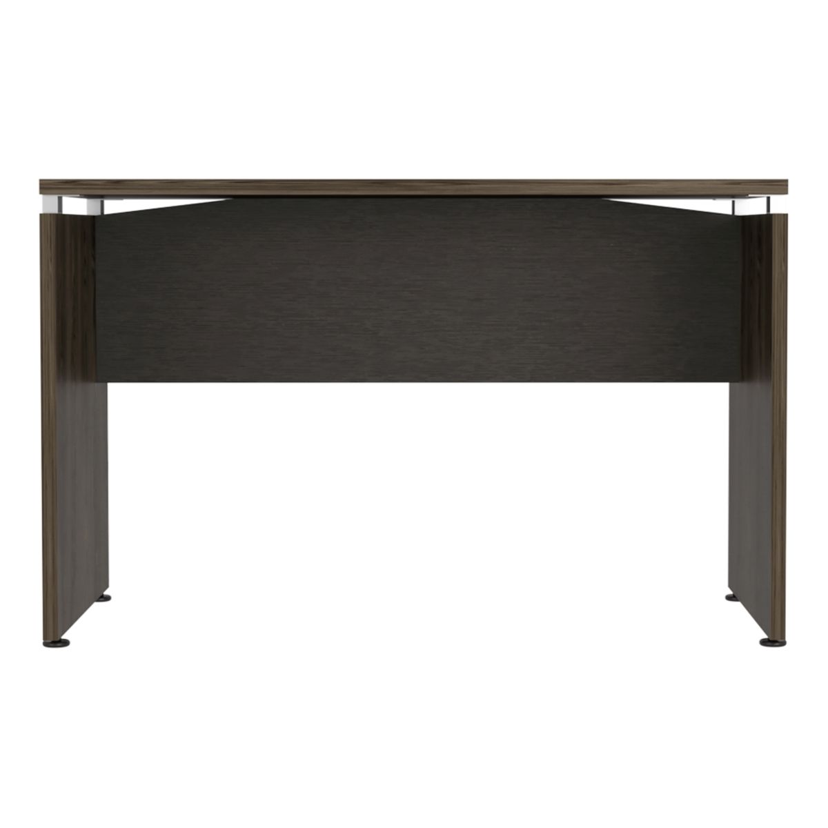FMFURNITURE - Escritorio 120X75X60 Cm Fm-008N Negro Y Café Oscuro