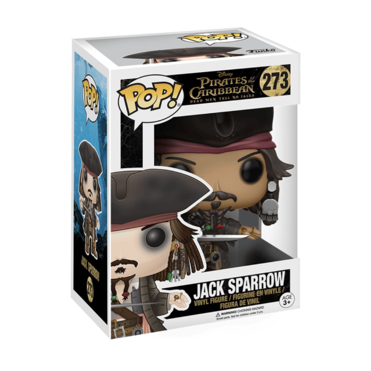 FUNKO - Jack Sparrow Funko Pop 273 Piratas del Caribe Modelo Antiguo