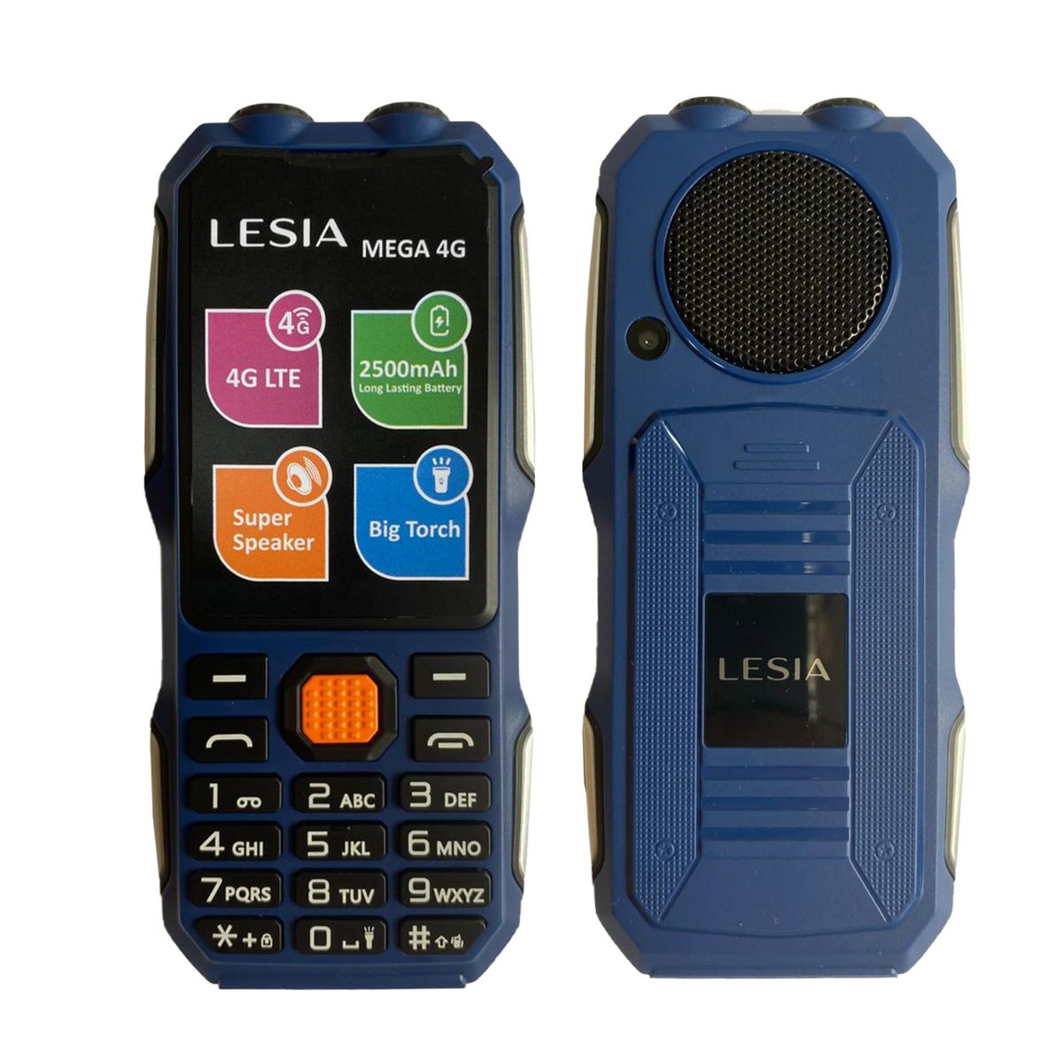 Celular Basico Lesia Mega 4G Blue Conectividad Rápida y Fluida, marca GENERICO - Foto 2
