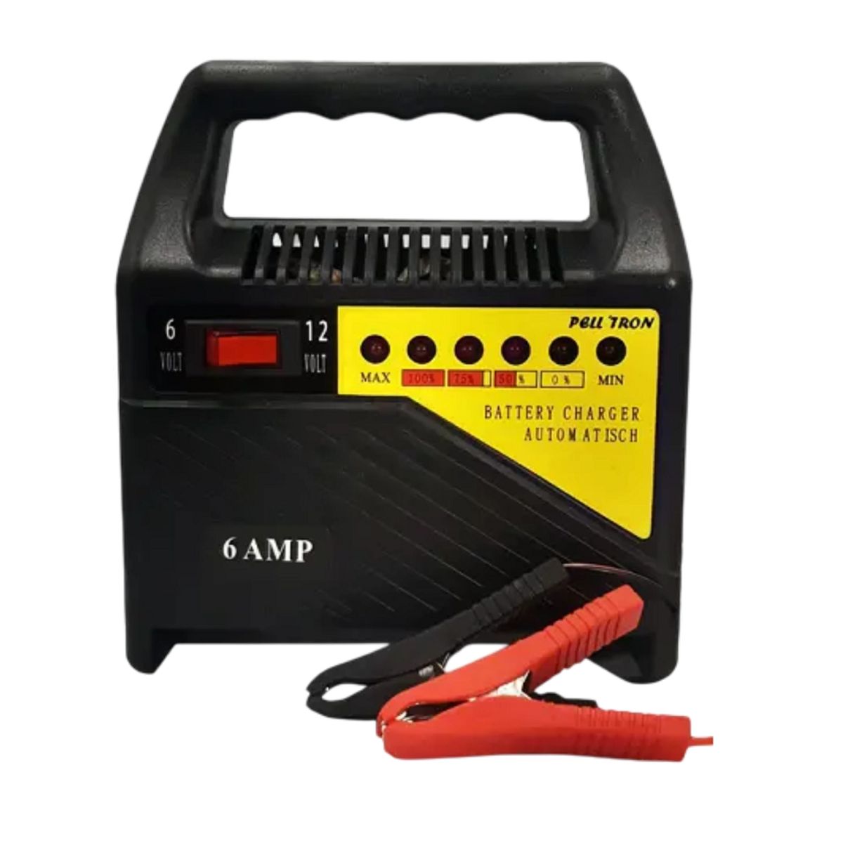 GENERICO - Cargador de Batería 6 Y 12 V Para Auto Moto 6 Amp PELLTRON PEL-703A