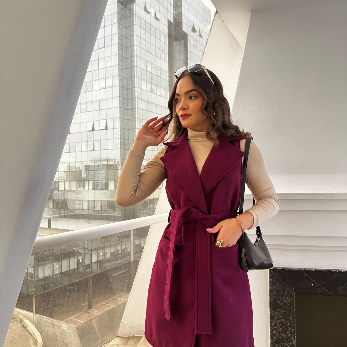 ALLEZ COLLECTION - CHALECO VICTORIA MUJER - CINTURON