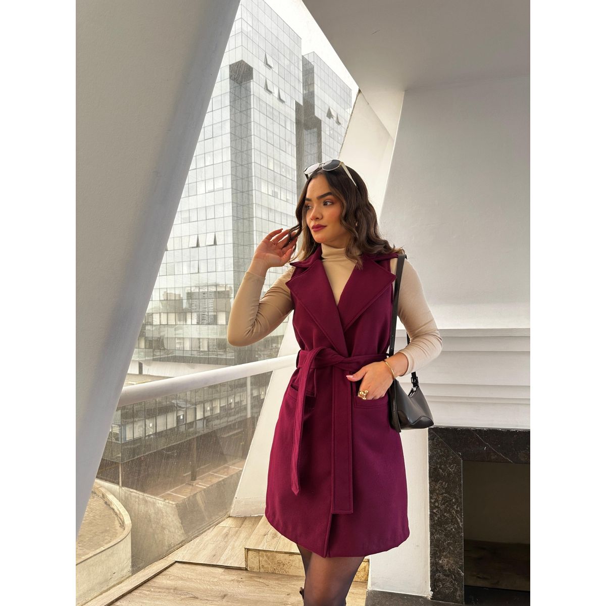 ALLEZ COLLECTION - CHALECO VICTORIA MUJER - CINTURON