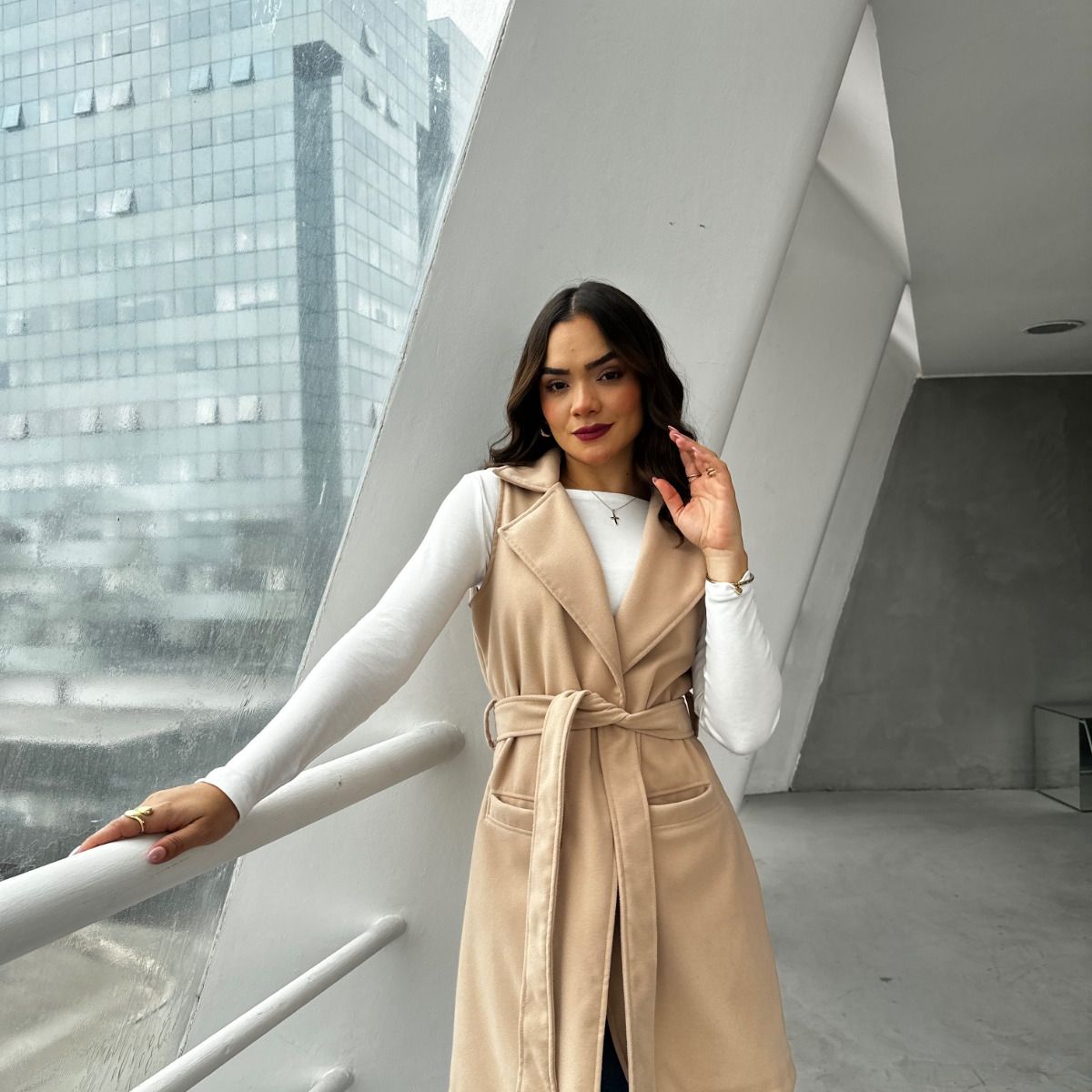 ALLEZ COLLECTION - CHALECO VICTORIA MUJER - CINTURON