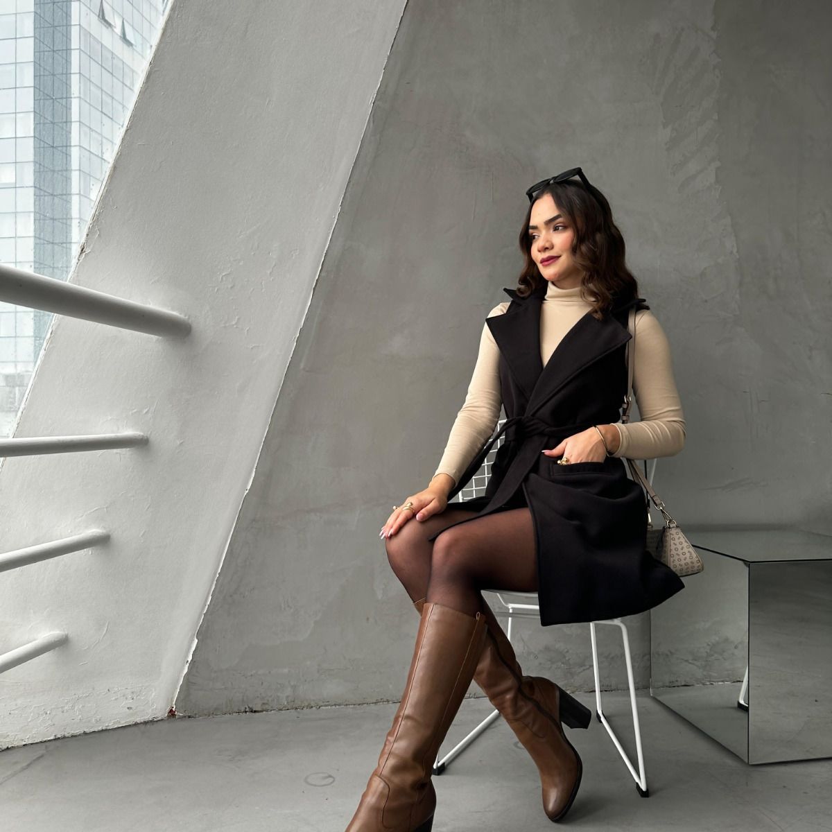 ALLEZ COLLECTION - CHALECO VICTORIA MUJER - CINTURON