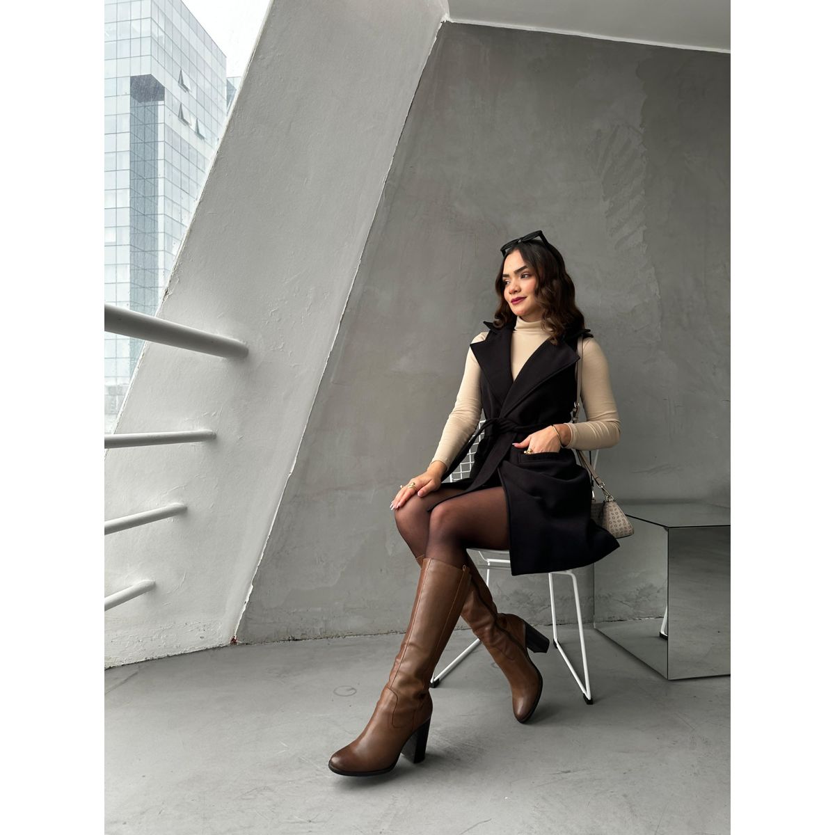 ALLEZ COLLECTION - CHALECO VICTORIA MUJER - CINTURON