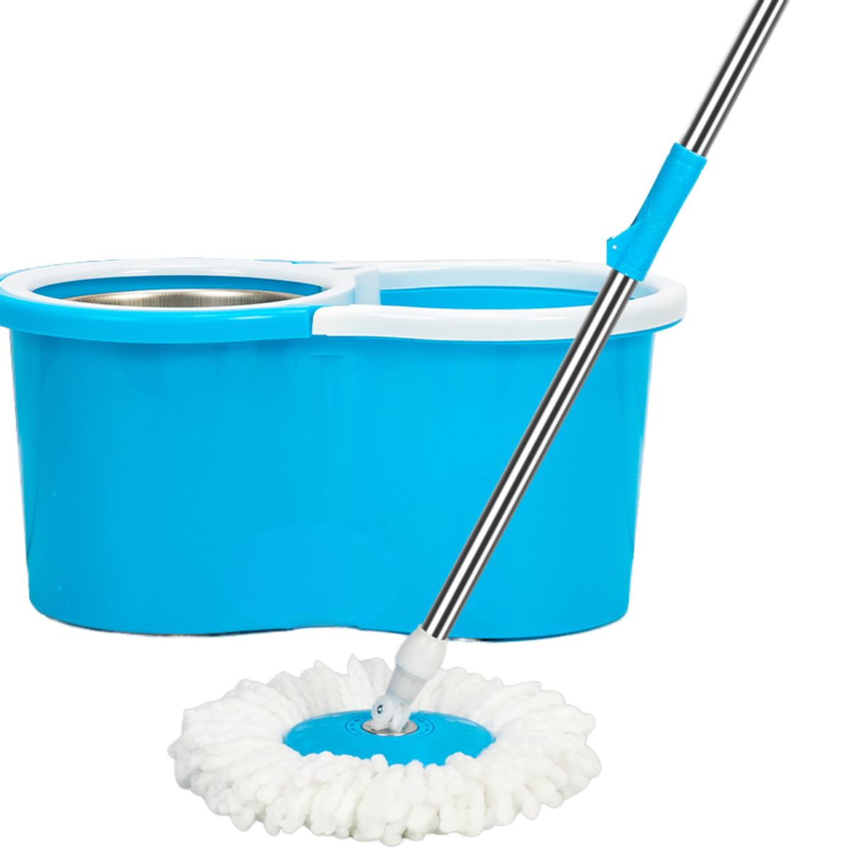 INSPIRA MARKET - Trapeador con Balde Centrifugador Escurridor Giratorio