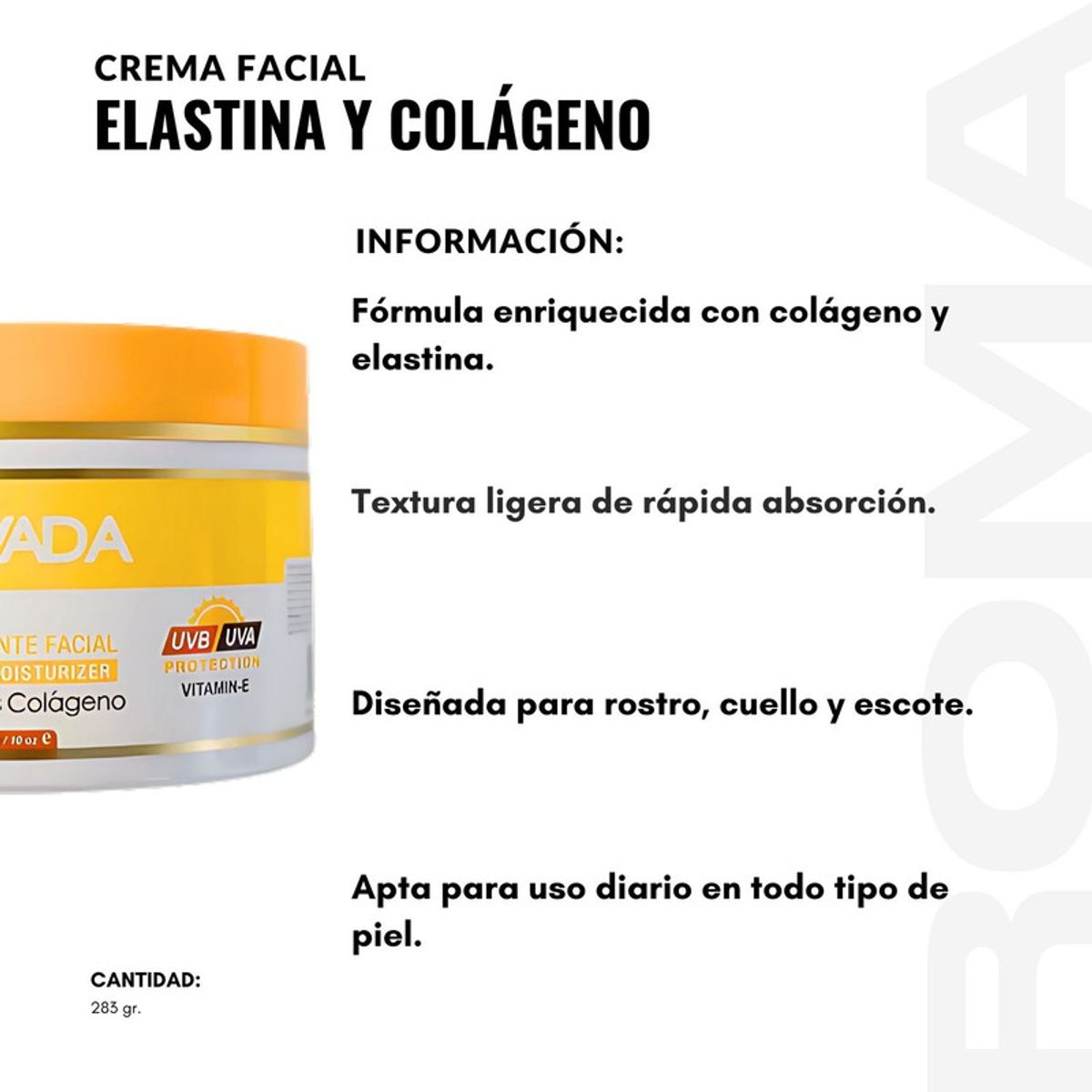 NEVADA NATURAL PRODUCTS - PACK 2 CREMA FACIAL ELASTINA Y COLÁGENO 283G NEVADA