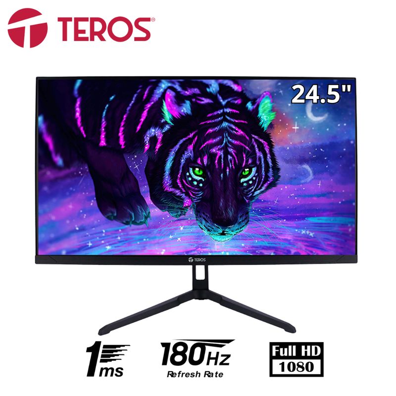 TEROS - Monitor plano gaming TEROS TE-2475G 245 FHD VA 180Hz 1ms HDMI DP