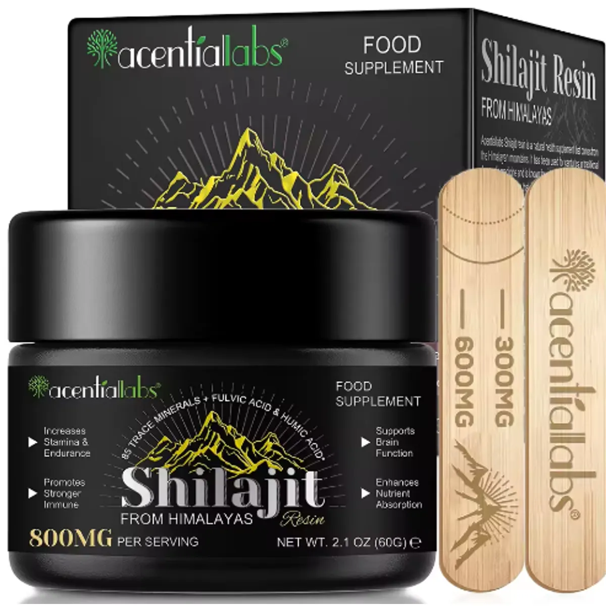 GENERICO - Resina Shilajit Himalaya Acentiallabs 60g Natural Pura