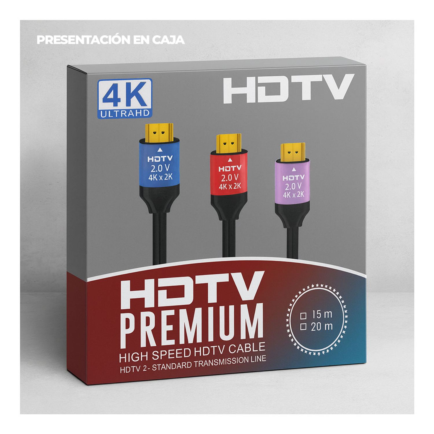 Cable HDMI 4k Ultra Hd HDTV Premium 20 Metros Seisa SEISA