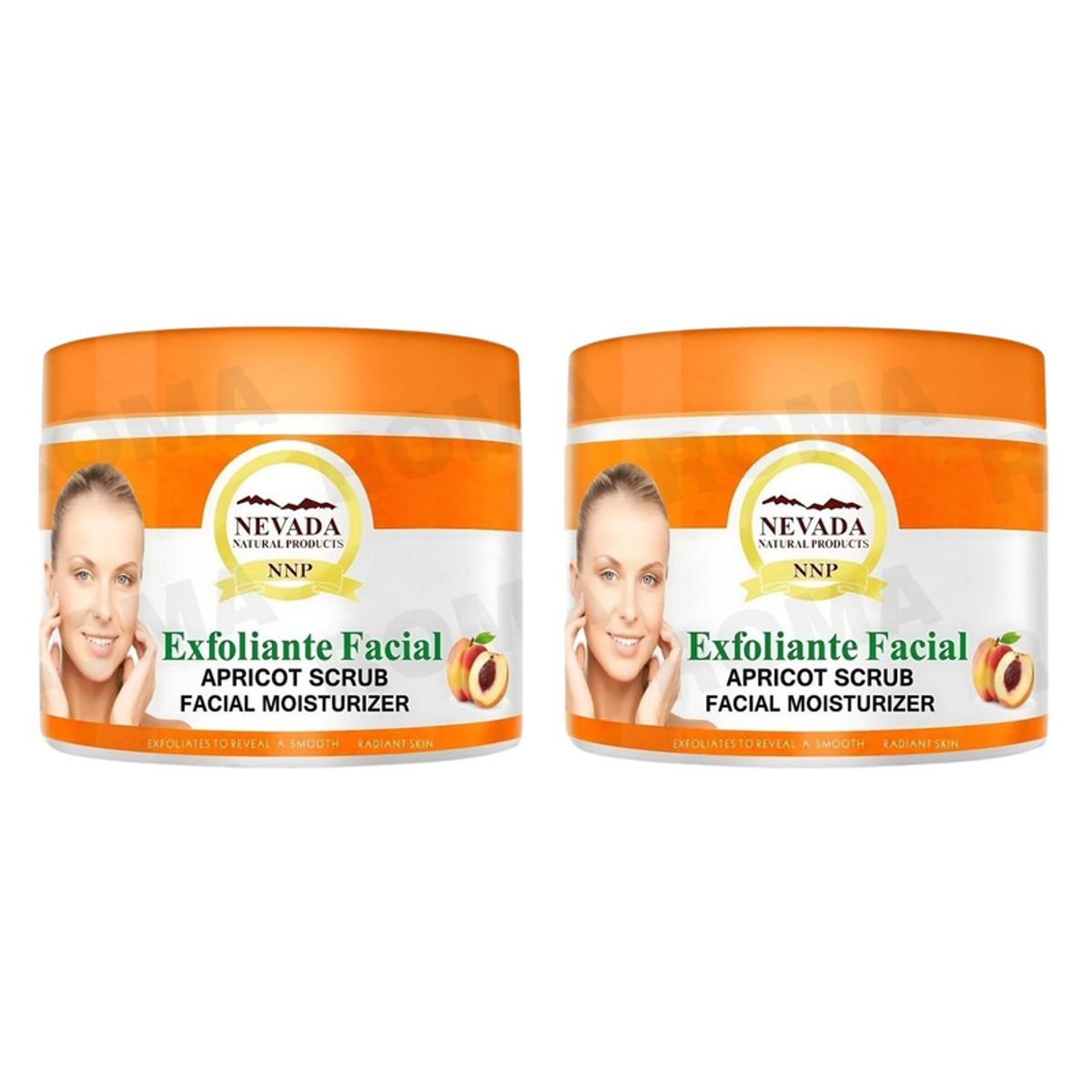NEVADA NATURAL PRODUCTS - PACK 2 EXFOLIANTE FACIAL DE DURAZNO 283G NEVADA