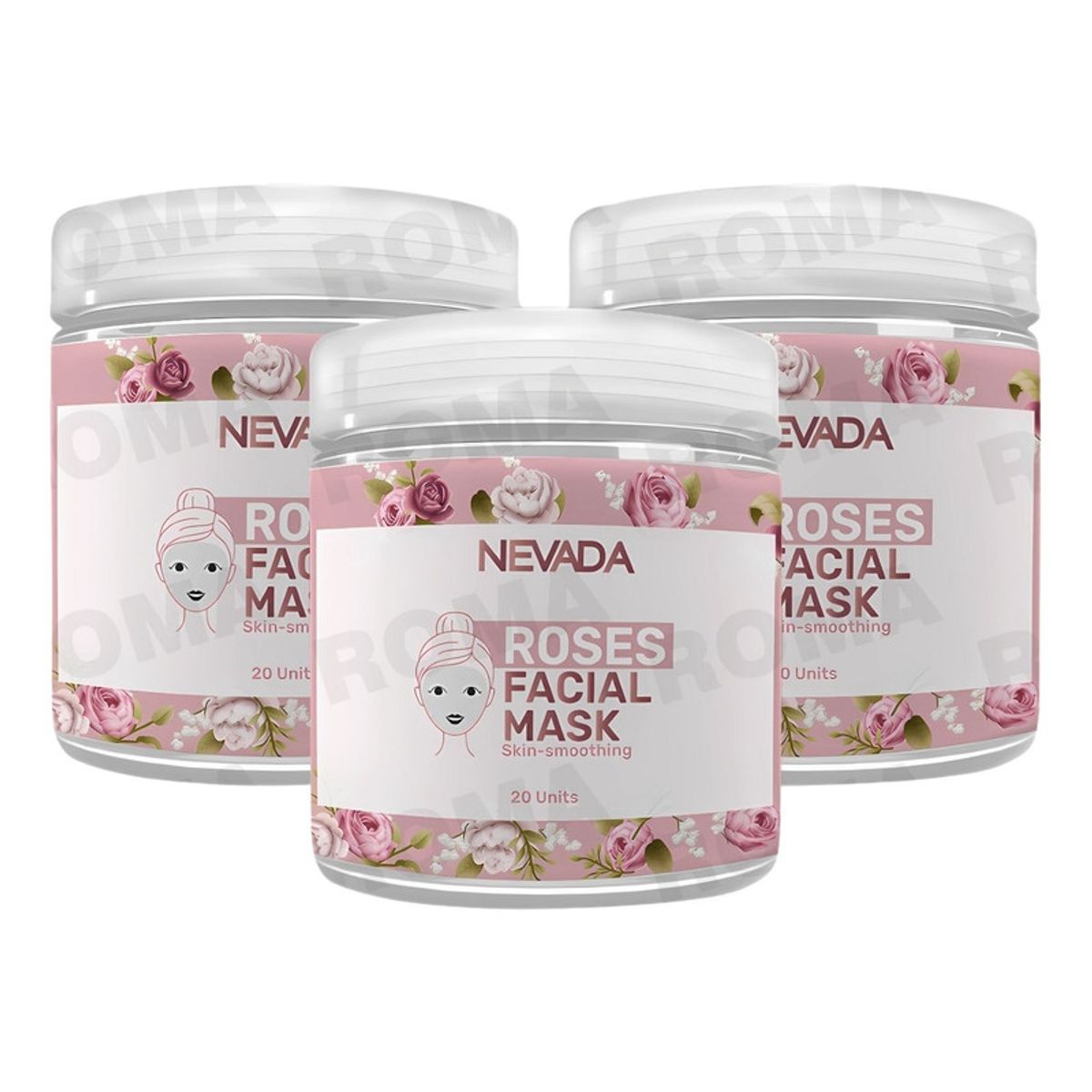 NEVADA NATURAL PRODUCTS - PACK 3 MASCARILLA FACIAL DE ROSAS 20UND NEVADA