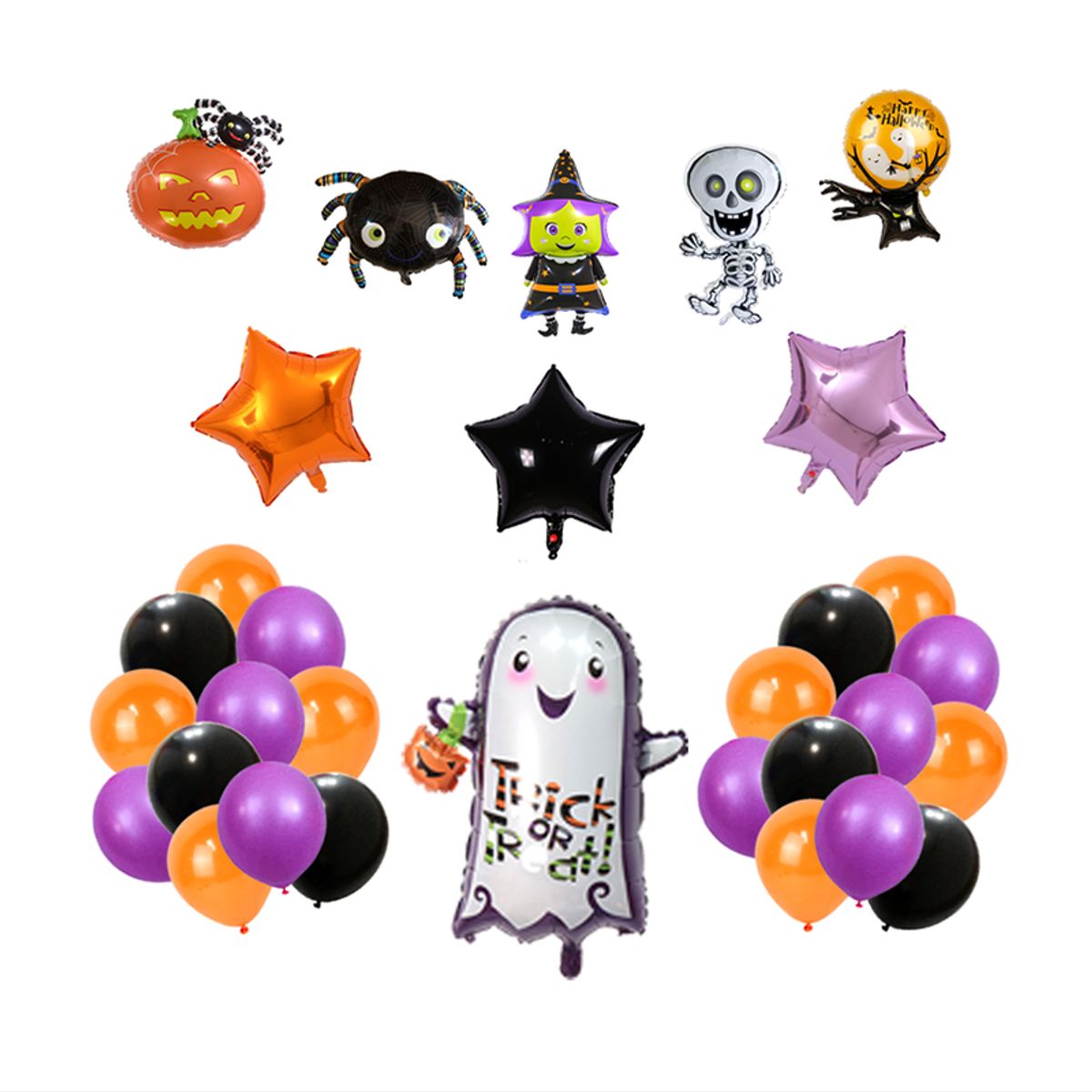 GENERICO - Set de Halloween 8 para decoraciones