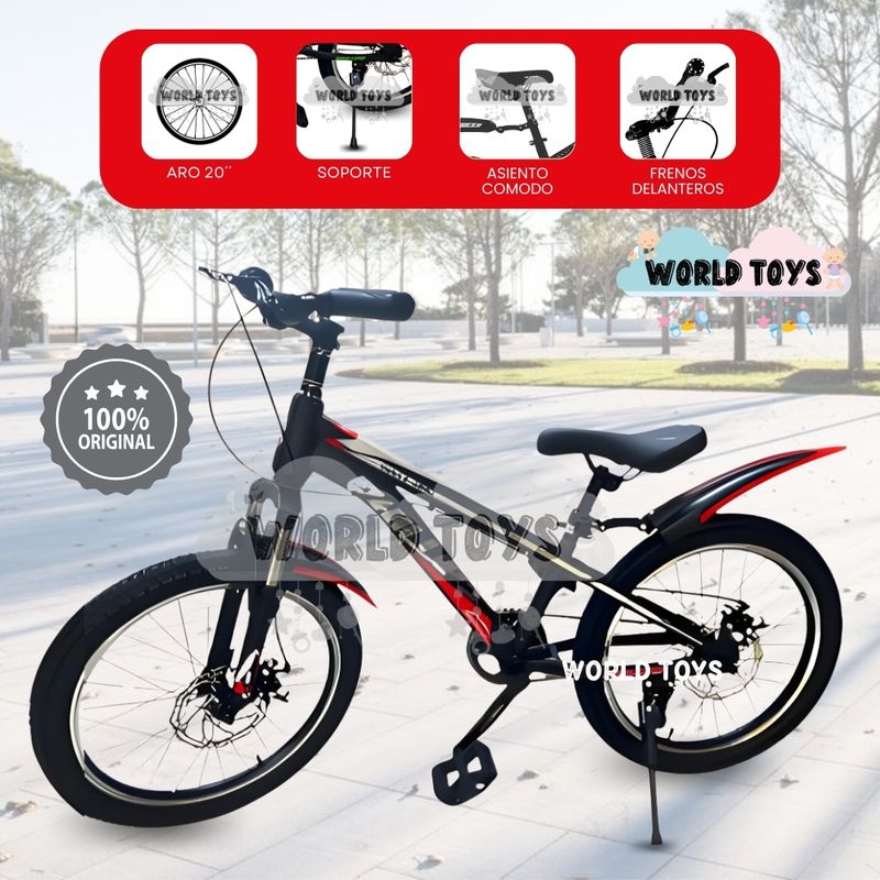 VELOX - Bicicleta Deportiva Aro 20 «SKINY PHILLIPS» Limited Edition Dark Red