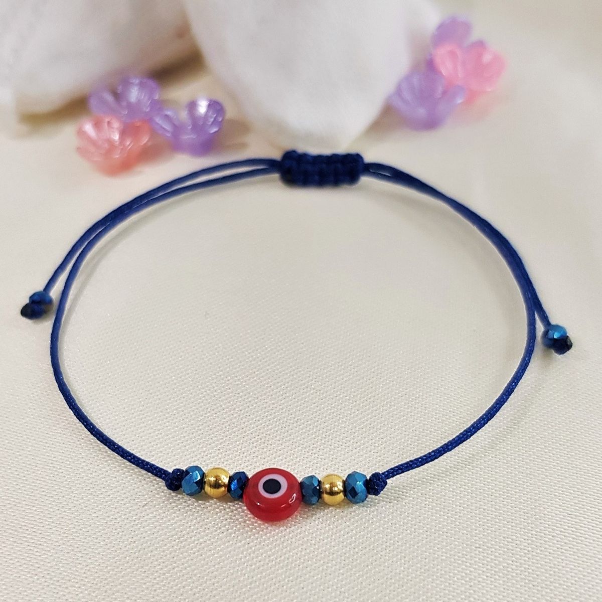 GENERICO - PULSERA MATI TURCA AZUL-ROJO