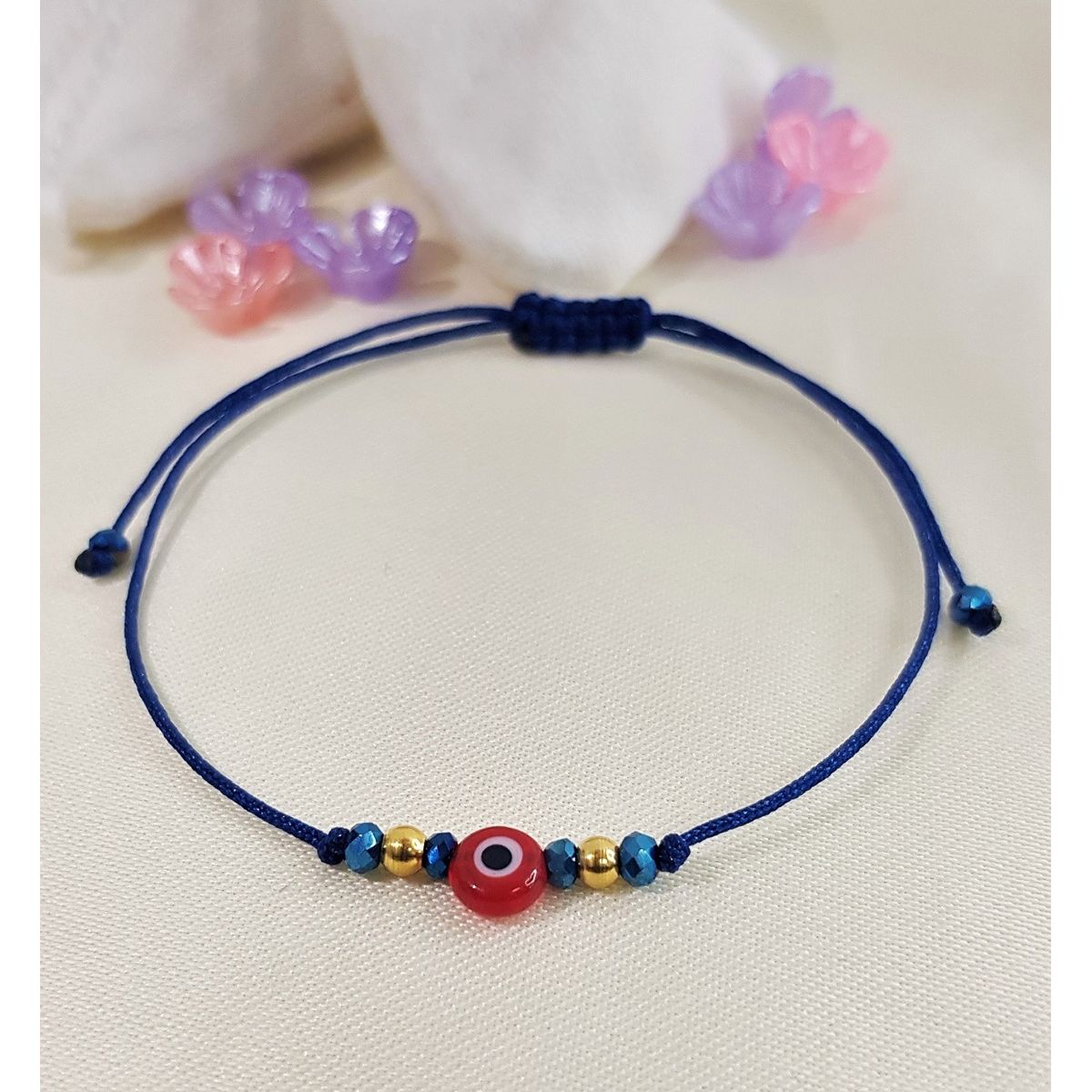 GENERICO - PULSERA MATI TURCA AZUL-ROJO