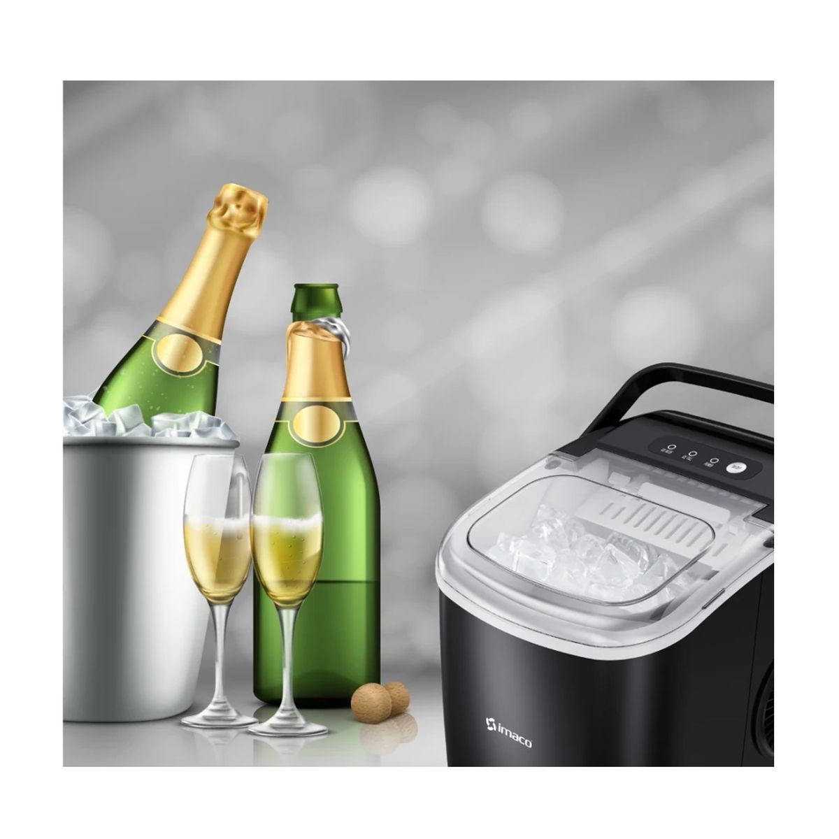 IMACO - Máquina para hacer Hielo Imaco IMK1209 90W