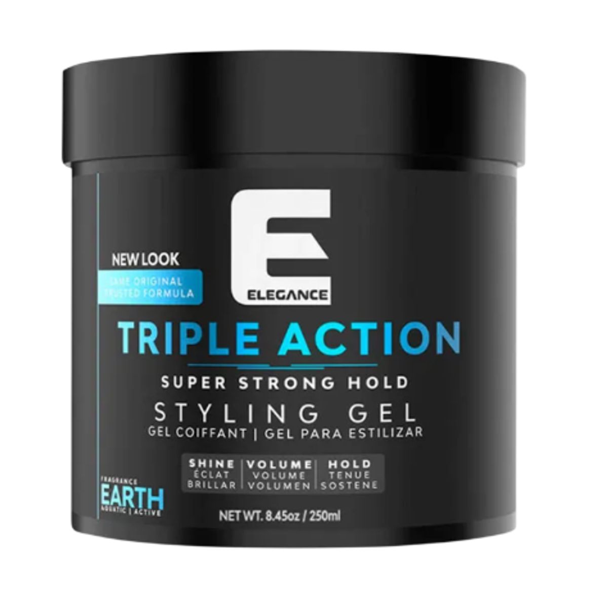 ELEGANCE - Elegance Gel Triple Action Earth Azul 250ml  Gel para el Cabello