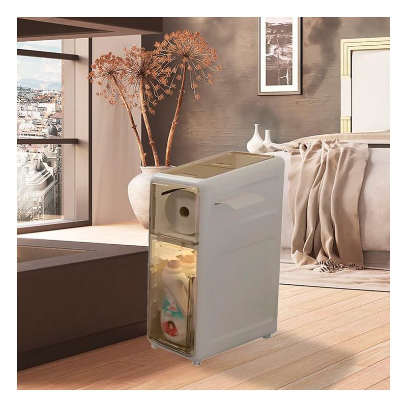 GENERICO - Armario Organizador con 2 Niveles de Color Beige