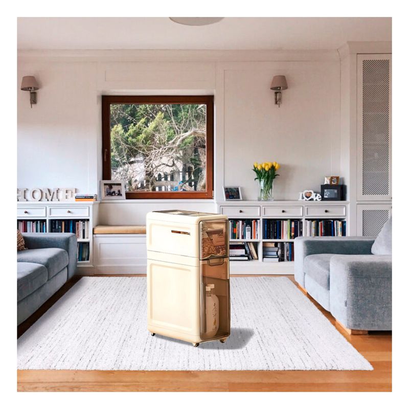 GENERICO - Armario Organizador con 2 Niveles de Color Beige