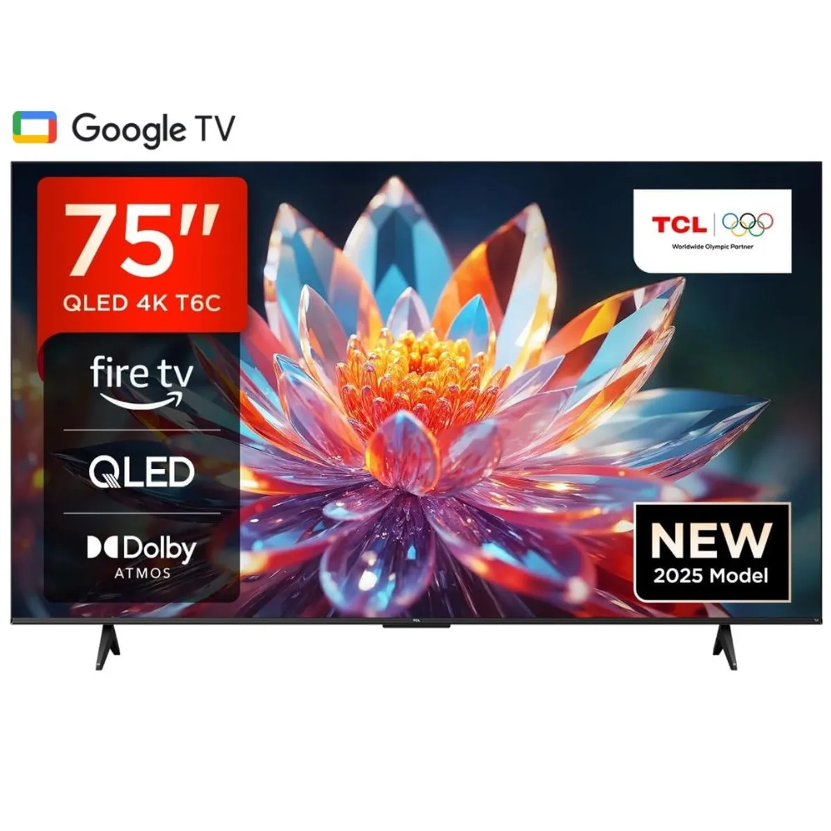 TCL - Televisor 75'' TCL UHD 4K QLED Google TV 75T6C 2025