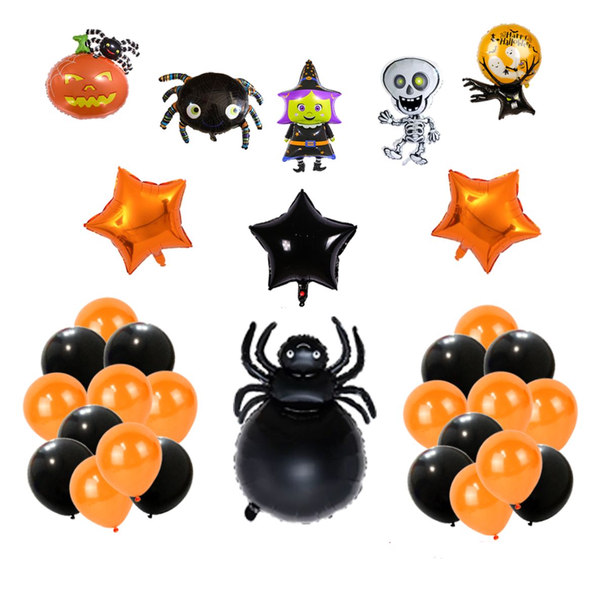 GENERICO - Set de globos de Halloween -8