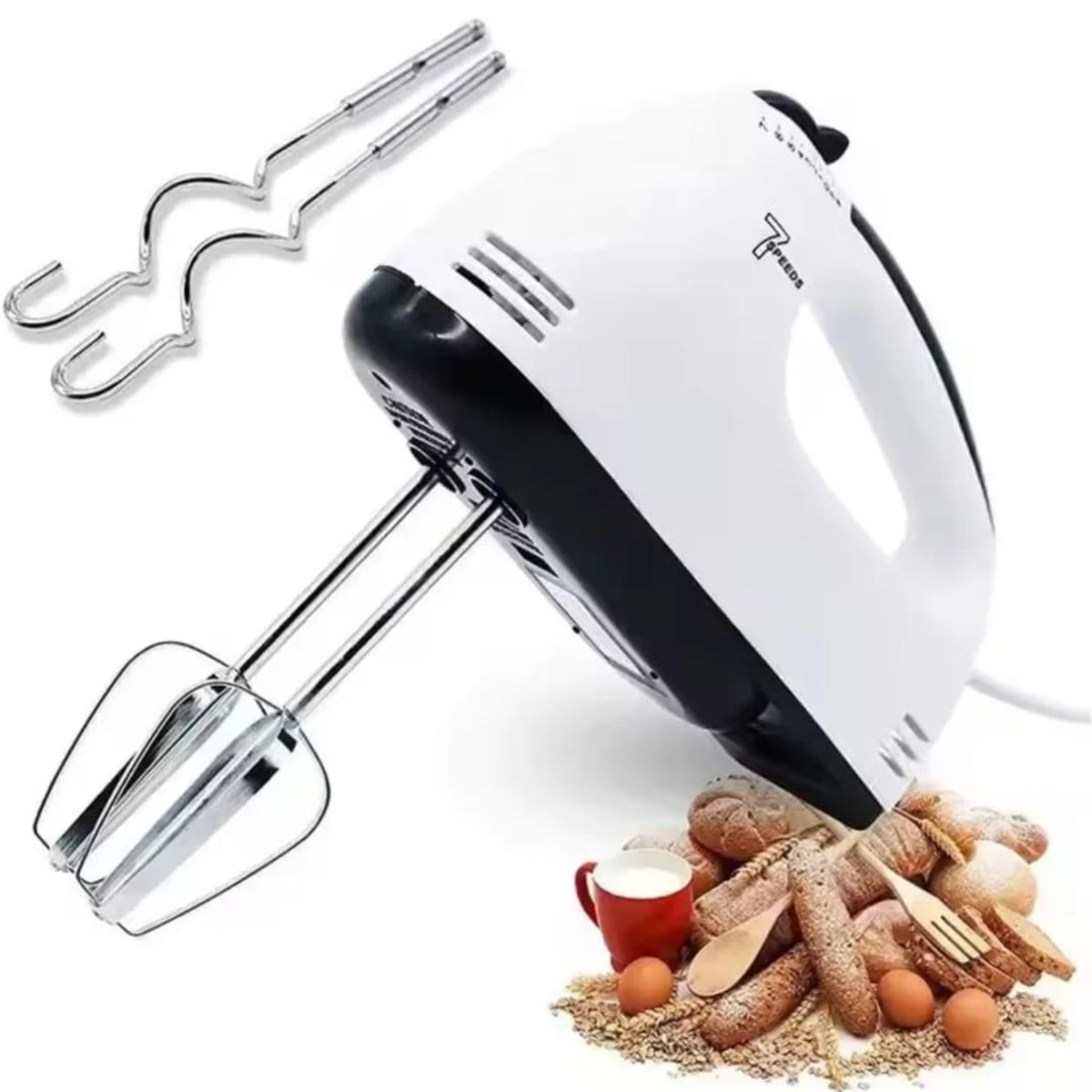 GENERICO - BATIDORA PORTÁTIL DE MANO – 7 VELOCIDADES