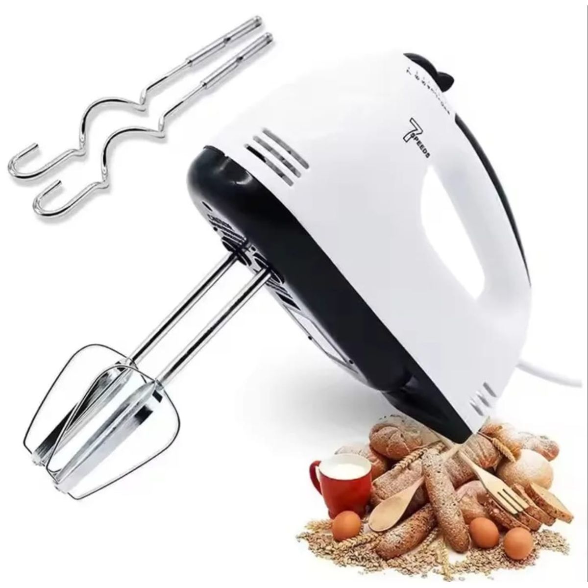 GENERICO - BATIDORA PORTÁTIL DE MANO – 7 VELOCIDADES