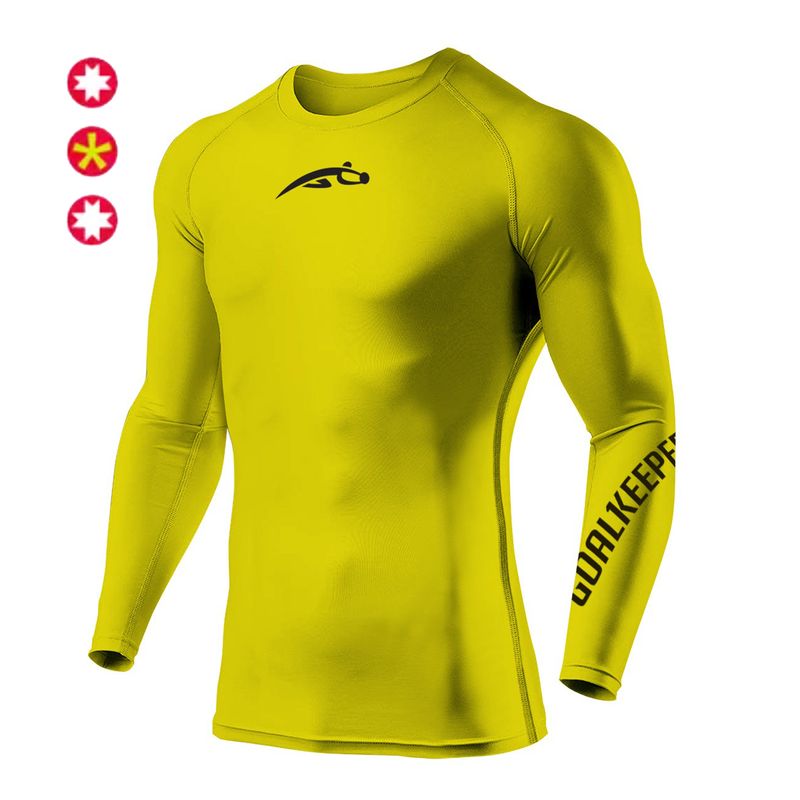 GENERICO - Polo licra compresor gk amarillo