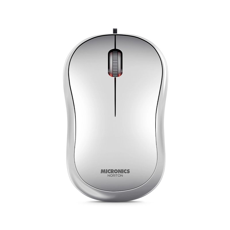 MICRONICS - Mouse Oficina Alámbrico 1000DPI Blanco Micronics Norton MIC M600W