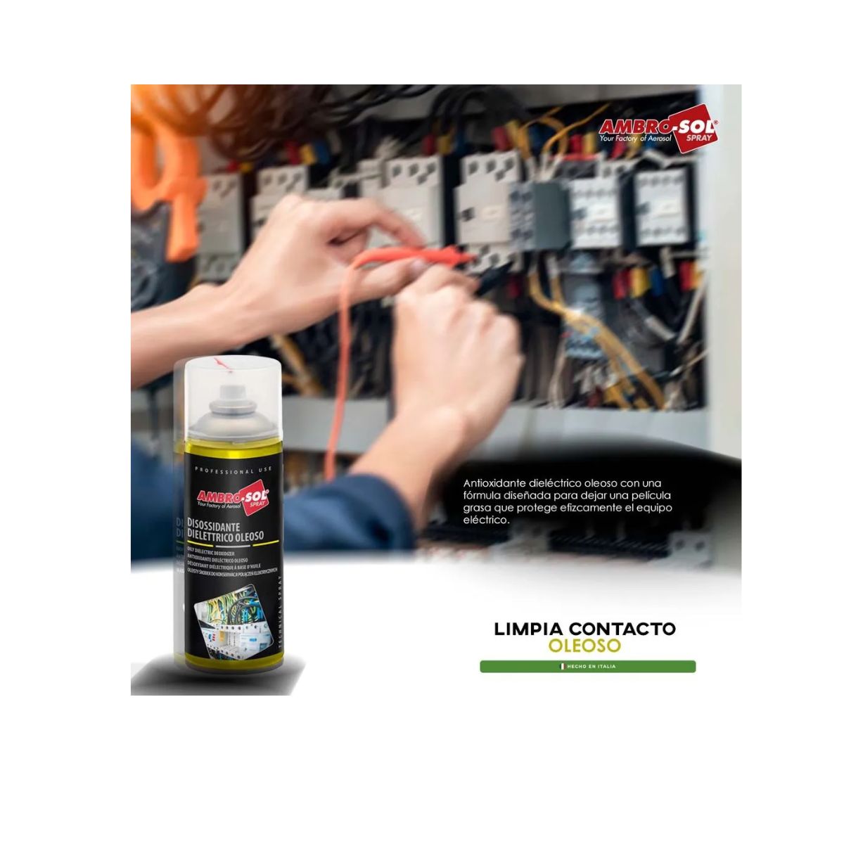 AMBROSOL - Limpia contactos Oleoso M201 ,400 Ml   AMBROSOL