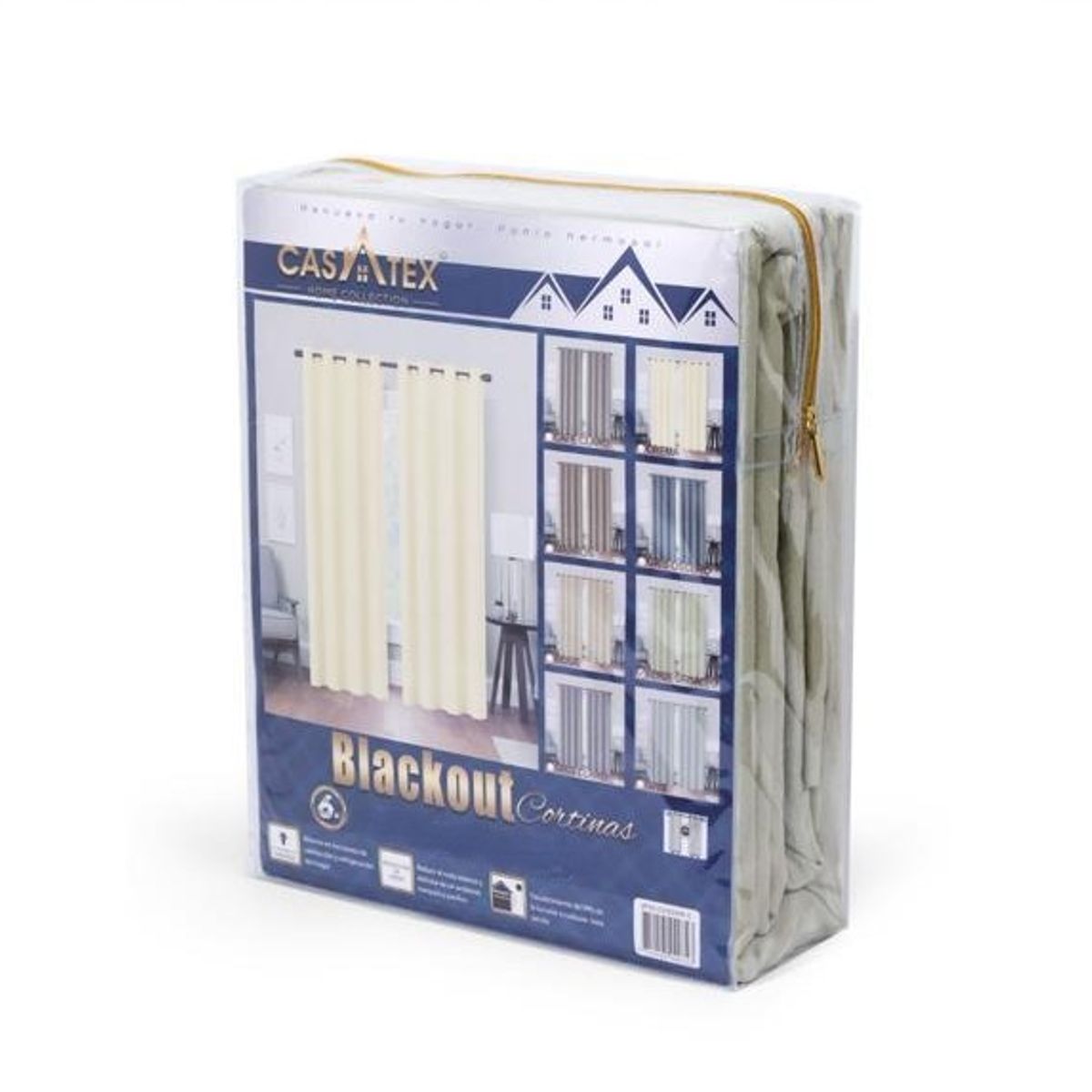CASATEX - Cortina Blackout 2 Paños 200 x 250 / 2
