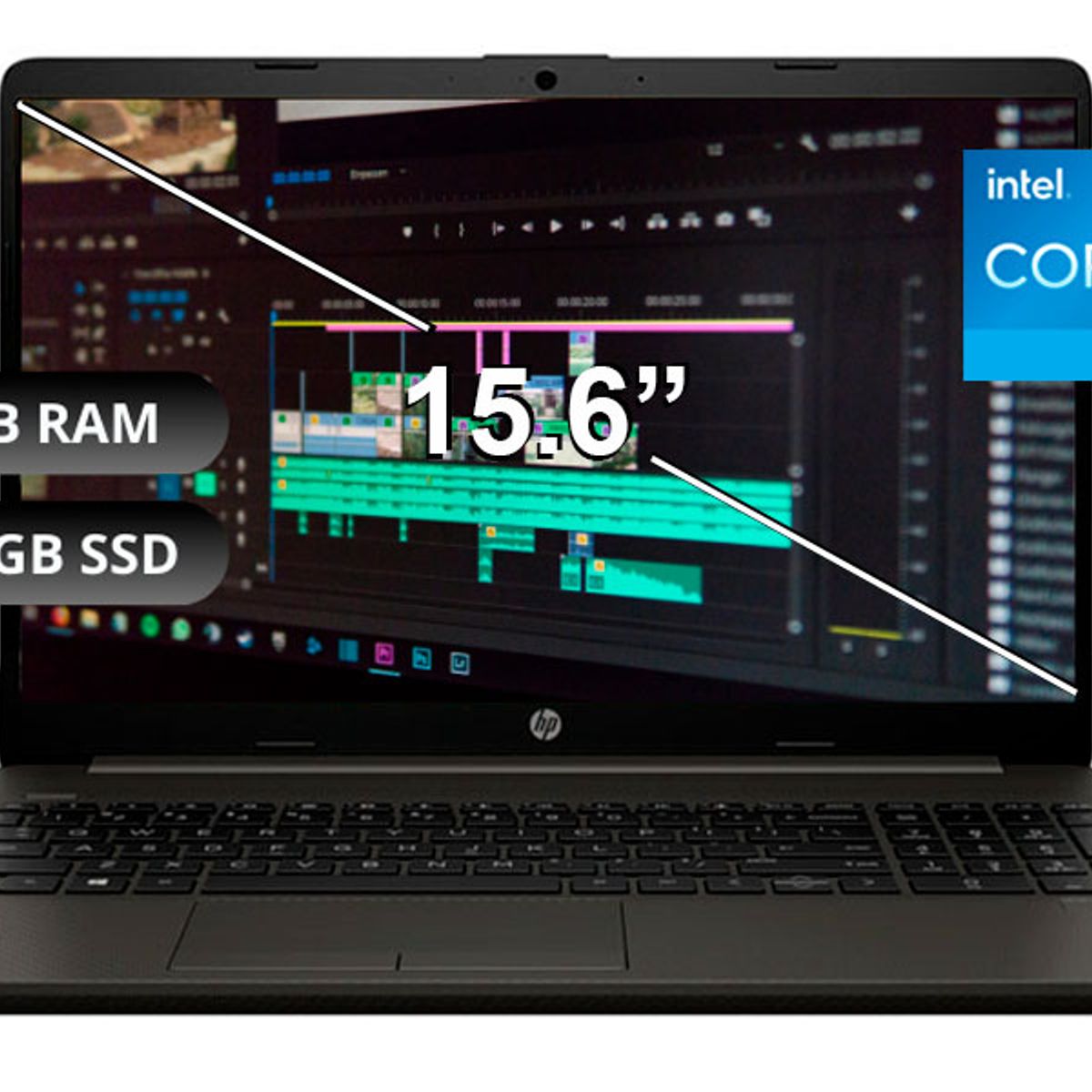 HP - Laptop HP 250 G10, I5-1334U, 8GB RAM, 512GB SSD, 15.6", SIN WINDOWS (B5UU9AT)